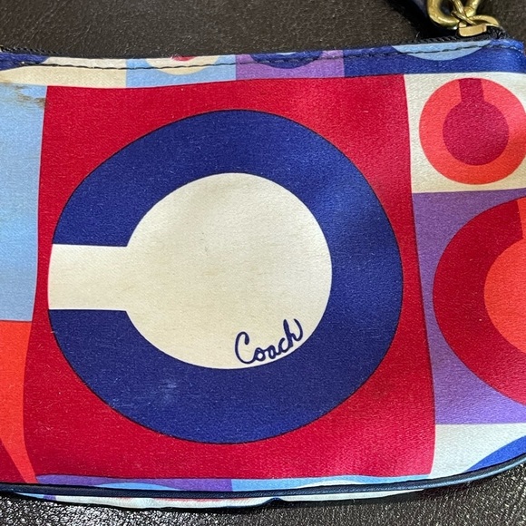 Coach Resort OP art satin wristlet - Picture 6 of 14